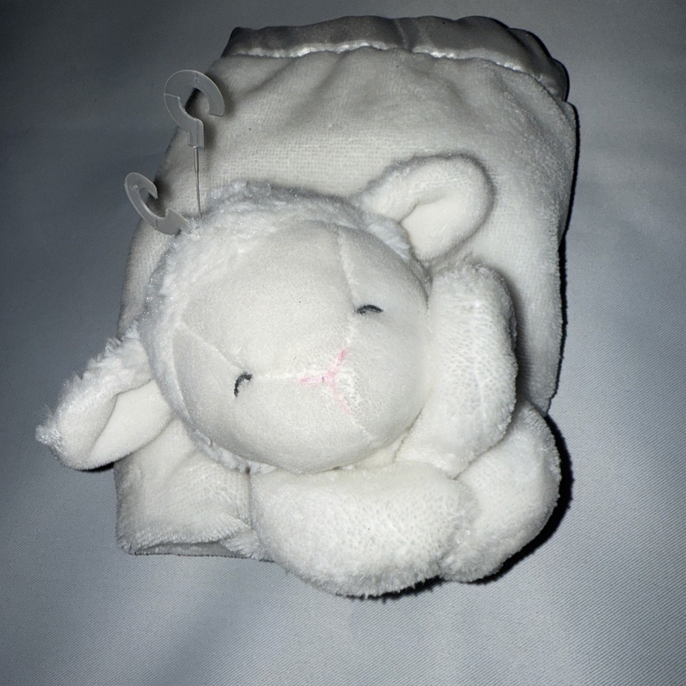 Baby Lovey‎ Security Blanket , White Lamb